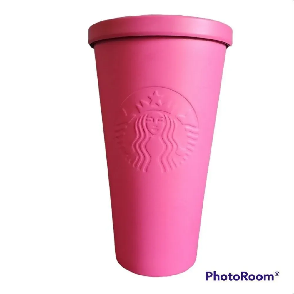 Starbucks Coffee 2014 Hot Pink Tumbler Cup